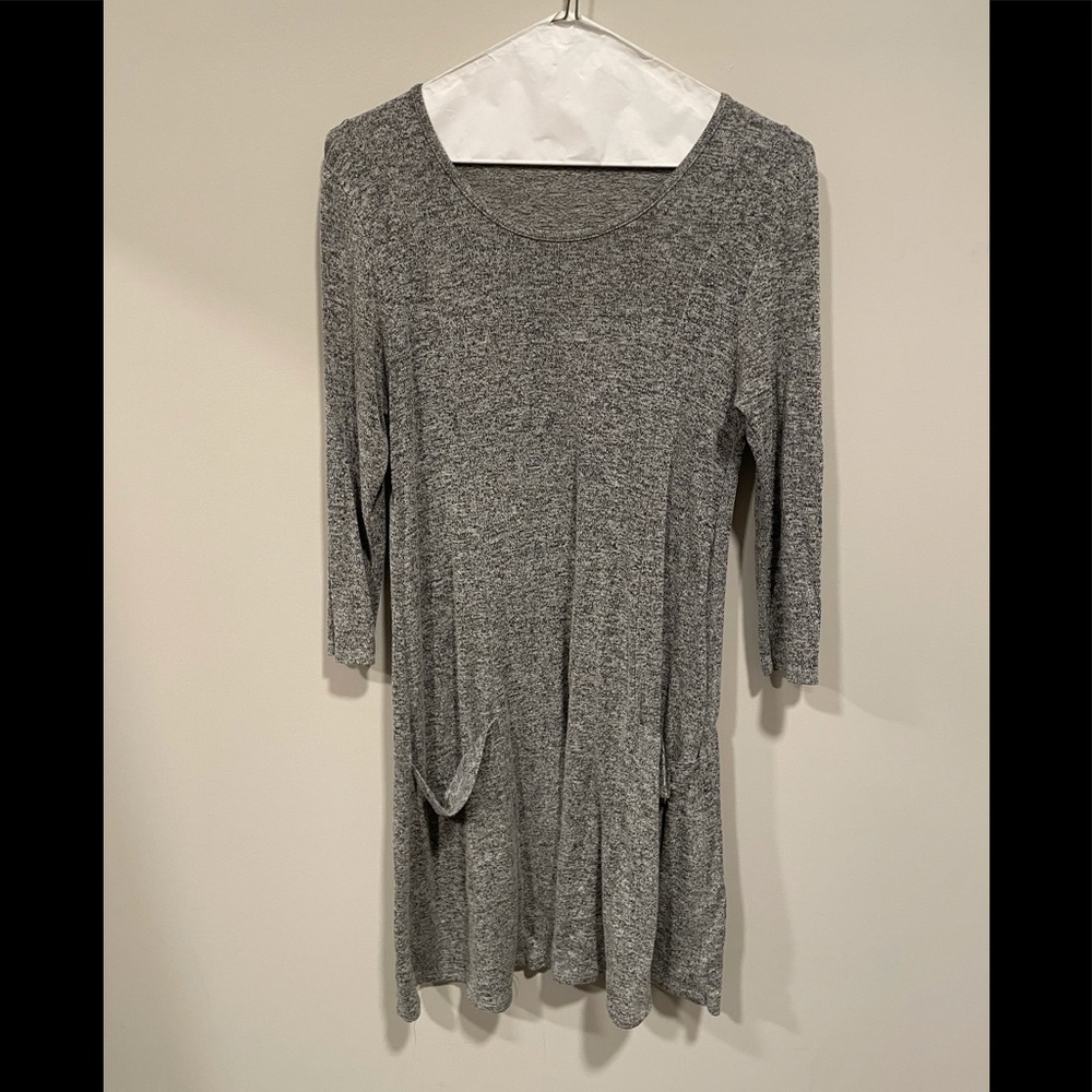 Sweater tunic pocket dress